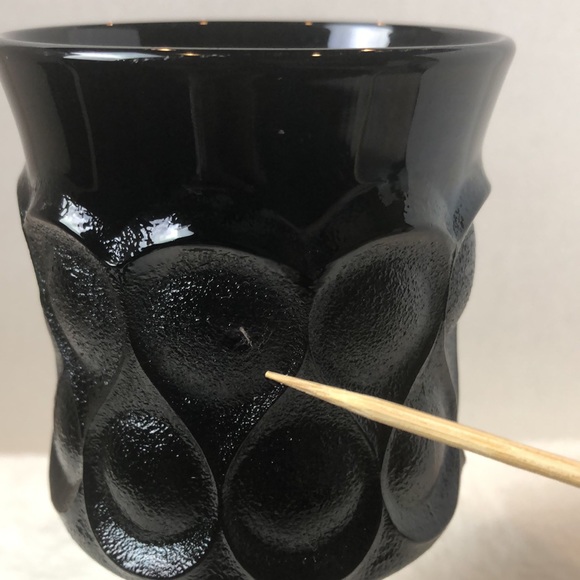 Vintage Noritake Spotlight Black Ebony Teardrop Glass Water Footed Wine, set 4 - Picture 9 of 10